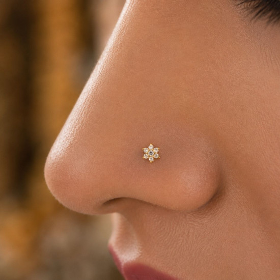 FLOWER NOSE PIN ( 9K )