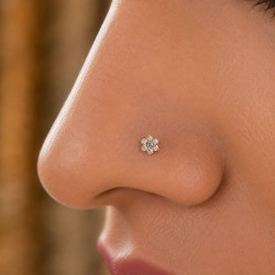 FLOWER NOSE PIN ( 9K )