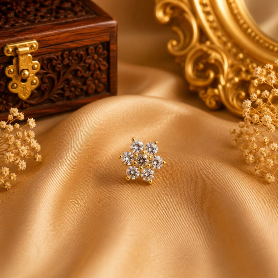 FLOWER NOSE PIN ( 9K )