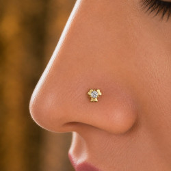 FANCY STONE NOSE PIN ( 9K )
