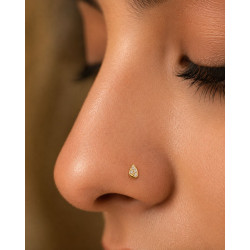 FANCY STONE NOSE PIN ( 9K )