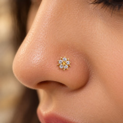 FLOWER NOSE PIN ( 9K )