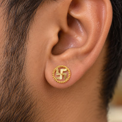 ROUND NAZI EARRING