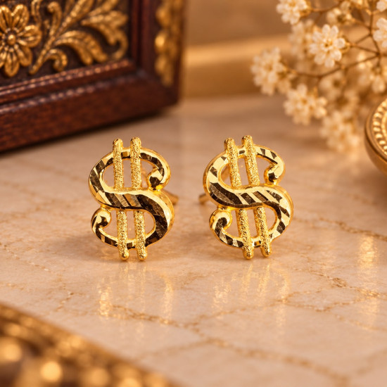 MEN DOLLAR EARRING