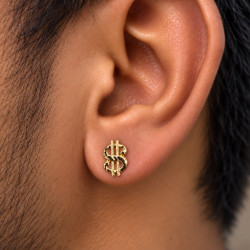 MEN DOLLAR EARRING
