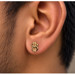 MEN DOLLAR EARRING