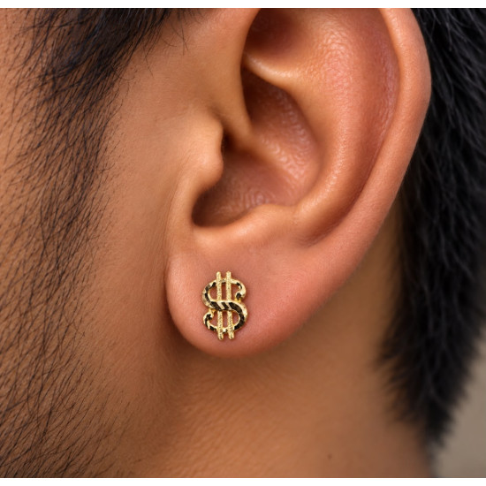 MEN DOLLAR EARRING