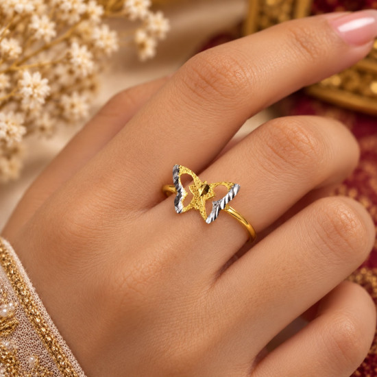 BUTTERFLY DESIGN RING ( HOLLOW )