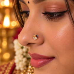 PEACOCK NOSE PIN ( 9K )