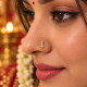 3 STONE FANCY NOSE PIN ( 9K )