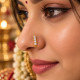 4 STONE FANCY NOSE PIN ( 9K )