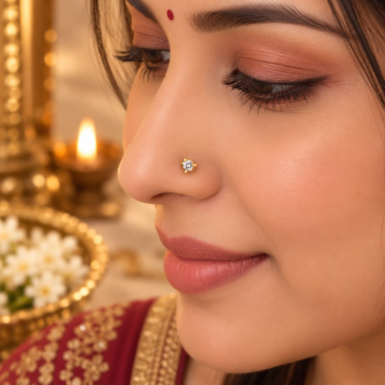 DIAMOND NOSE PIN ( 18K )
