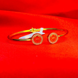 Double C Round Bangle