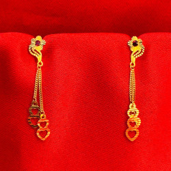Flower Stone Dangling Earring