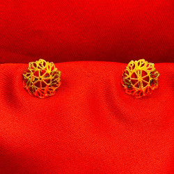 Flower Gold Design Earring