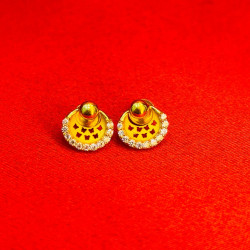 Bombay Stone Round Earring