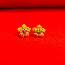 Bombay Flower Stone Earring