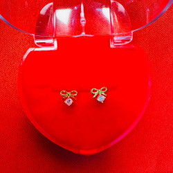 BOW STONE EARRINGS 