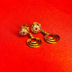 Flower Round Design Earring