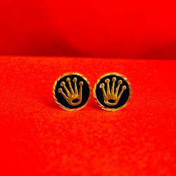 Crown Round Earring