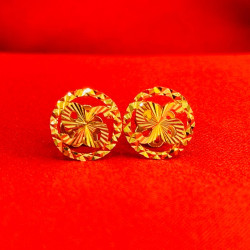 Number 96 Round Earring