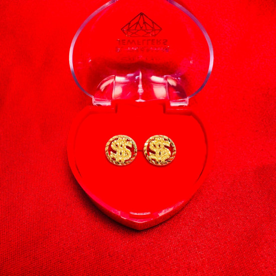 DOLLAR ROUND EARRINGS