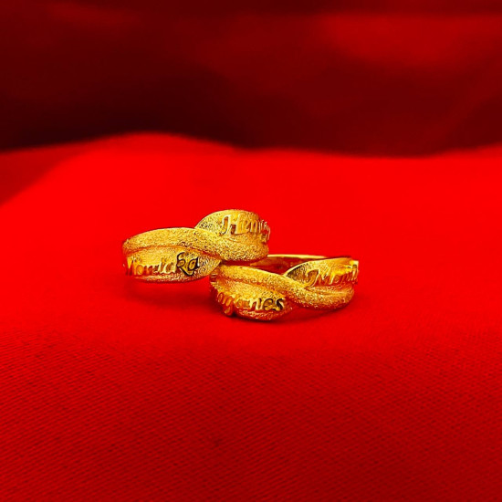 Infinity Double Name Ring
