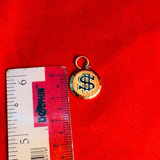 ROUND DOLLAR LOCKET 