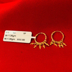Gold Dangling Valayam Earring